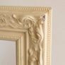 Ornate Cream Full-Length Floor Mirror, Vintage Style Image 4