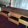 Mid 80's Brown dressing table with mirror and lights Image 4