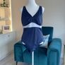 Ladies Navy & White Swimsuit from TU  Size UK 18 / EU 46 Image 2