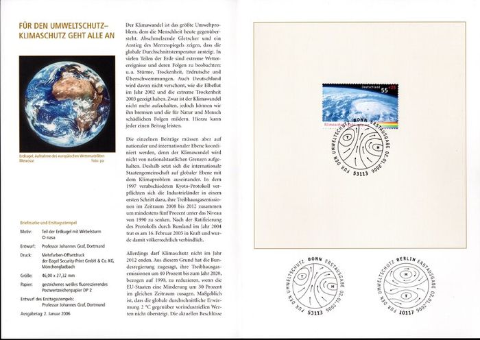 2006 Bundes Republic Deutschland (Germany) Federal Annual Stamp EFT Collection with 50 Images of contents