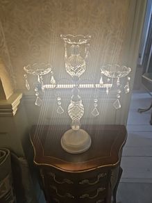 crystal 3 tier candle holder
