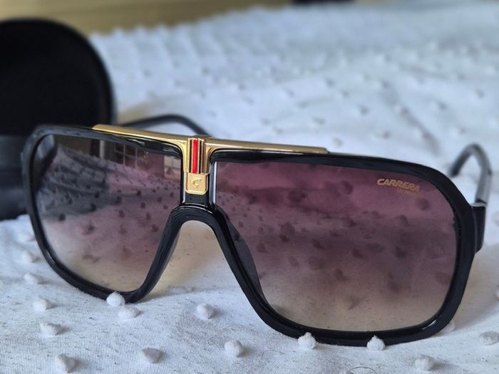 Carrera Unisex Sunglasses 1014/S Shaded Lens Metal Frame Black/Grey Brown