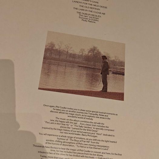 Phil Coulter, Peace and Tranquility G/F LP Irish composer