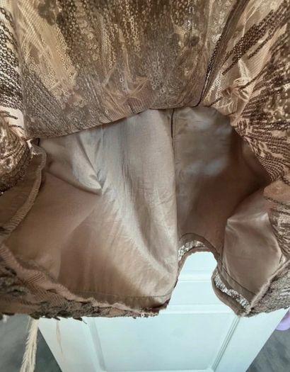 Part Two Copenhagen sequin dress with feathers