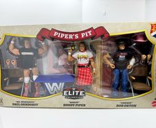 Wwe Mattel Elite Pipers Pit Set Rowdy Roddy Piper ,Mr Wonderful Paul Orndorff ,Cowboy Bob Orton