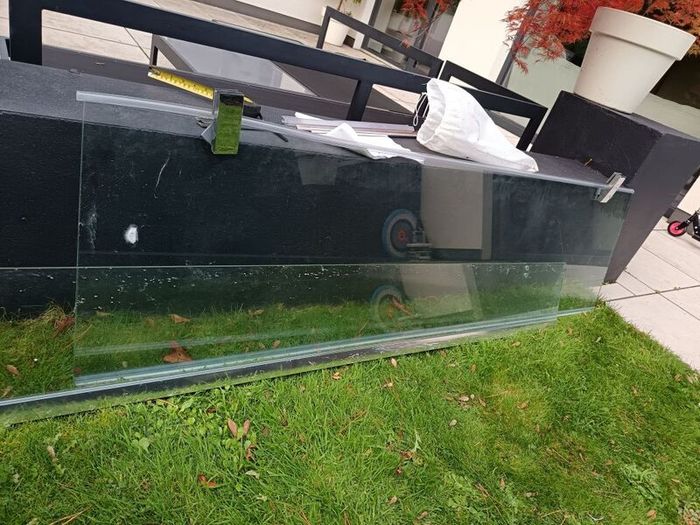 Glass/Chrome shower enclosure