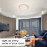 LED Ceiling Light, Dimmable 3000K- 6500K Round Ceiling Lights, 40W 4200LM Remote Control Ceiling Lamp, Memory & Timing Function, Night Light Mode, for Indoor Living Room, Bedroom (FREE POSTAGE) Image 3
