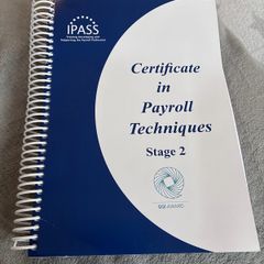 Certificate in Payroll Techniques Stage 2 (2023)
