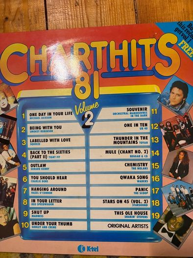 Chart Hits 81 vinyl LPs  Irish pressings