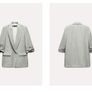 Women's ZARA Light Grey Jacket Size L Image 6