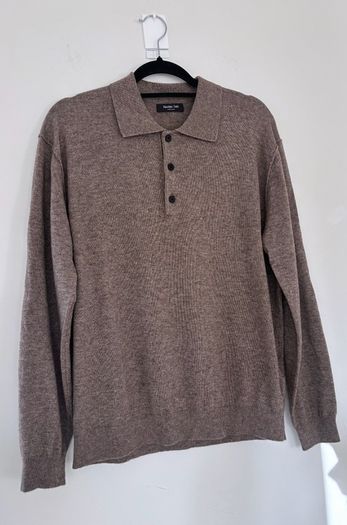 Massimo Dutti Yak wool blend polo knit