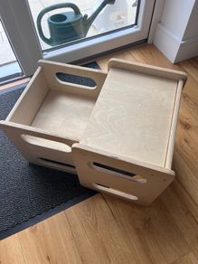 Wooden toddler chair and table