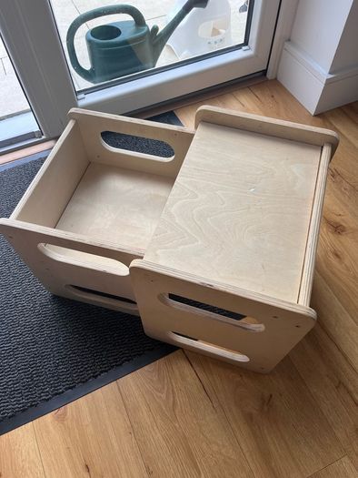 Wooden toddler chair and table