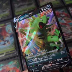 Tyranitar V ! Ultra Rare ! from Fusion Strike Set ! 2021 ! Pokemon Card !