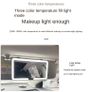Car Interior Mirrors Sun Visor Plate LED HD Makeup Mirror for Girls Women Rechargeable Fill Light Universal Thin Vanity Mirror Image 4