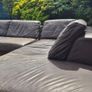 Premium Dark Brown Leather Corner Sofa & Matching Storage Ottoman Image 6