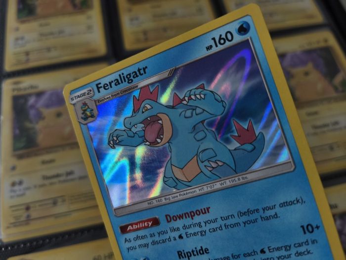 Feraligatr ! Holo Rare ! from Dragon Majesty Set ! 2018 ! Pokemon Card !