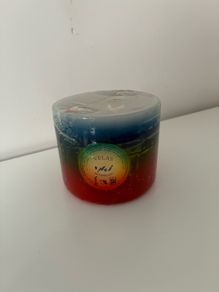 Extra Wide Rainbow Candle