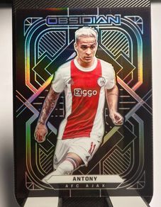 Panini Obsidian Soccer #75 Antony AFC Ajax Silver Electric Etch /105