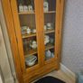 Solid Oak Display Cabinet Image 2