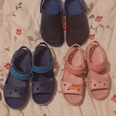3 pairs of Crocs