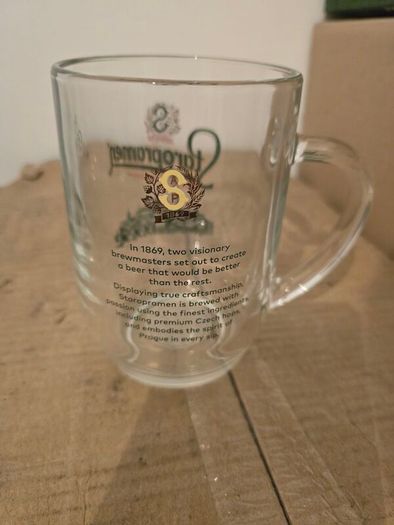 Staropramen tankard beer glass