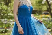 Blue and White Dress Size 16