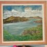 Original 1976 D Delahunt oil on Canvas Painting title "Entrance to Dingle Harbour" Image 2