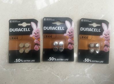 Duracell Batteries LR44 cell coin type