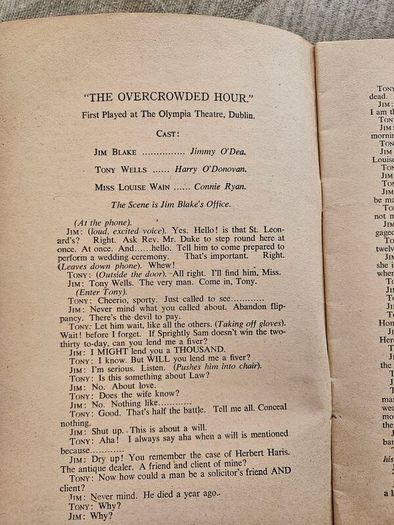 O'Dea Laughs. A Selection Of Jimmy O' Dea Sketches. Plus The Pawn Shop By Paddy Kenny.both.  First Edition Paperback In Fair Condition   See Photos For Same.