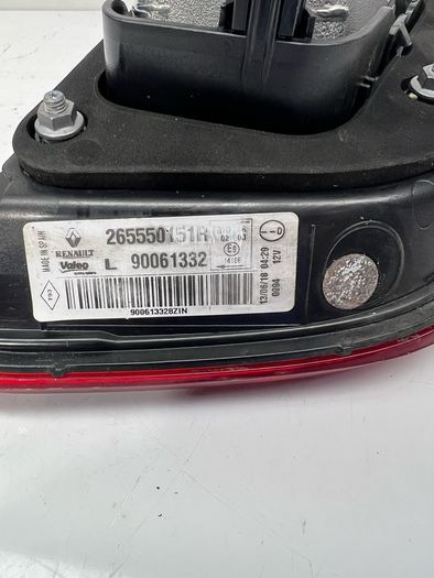Renault Kadjar 2017 Rear Left Boot Light 265550151r A2l16b25s