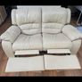 Two seater recliner leather sofa Image 2