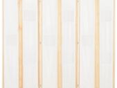 6-Panel Room Divider Cream 240x170x4 cm Fabric