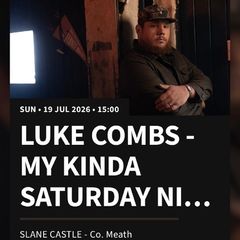 Luke Combs Sunday standing tickets x2