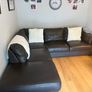 Dark Brown leather sofa Image 4
