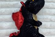 Ty Beanie Boos Grindal Black Dragon Plush approx. 6" Used Please see photos