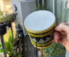 Hand Held Monkey Drum Instrument