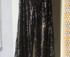 Festival Shein black sequin trousers size XS