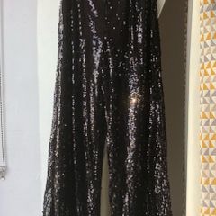 Festival Shein black sequin trousers size XS