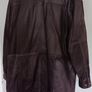 Vintage Dark Brown Leather Jacket Image 2
