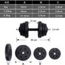 Dumbbells Set Of 2 Plastic in Total 20 Kg - Free Delivery Nationwide Image 4