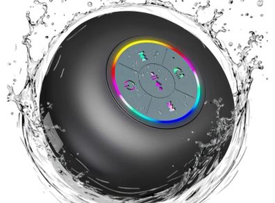 x2 Bundle - Brand New Luzsco Bluetooth Shower LED Wireless Speaker - RRP - 9.99 & Brand New B&M 10 LED Bath Lamp With Remote