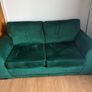 Large 2 seater velvet sofa Image 4