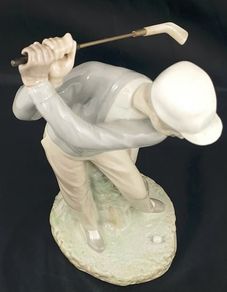 LLADRO Golfer Male Figurine (very rare) Price reduced to sell