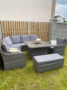 Vancouver Rattan Corner Sofa Dining Set