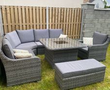 Vancouver Rattan Corner Sofa Dining Set