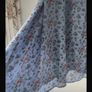 skirt Fransa asymmetrical powder blue floral skirt size small 10/12 Image 7