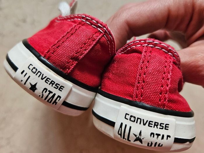 Converse All Star Red Lo Toddler Trainers UK5/EU21