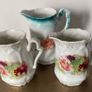 Antique China Toby jug Cheese Closch Cottage Biscuit Barrel Jugs Image 4