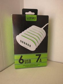 NEW>> 6 Port Desktop USB Charger - 7A